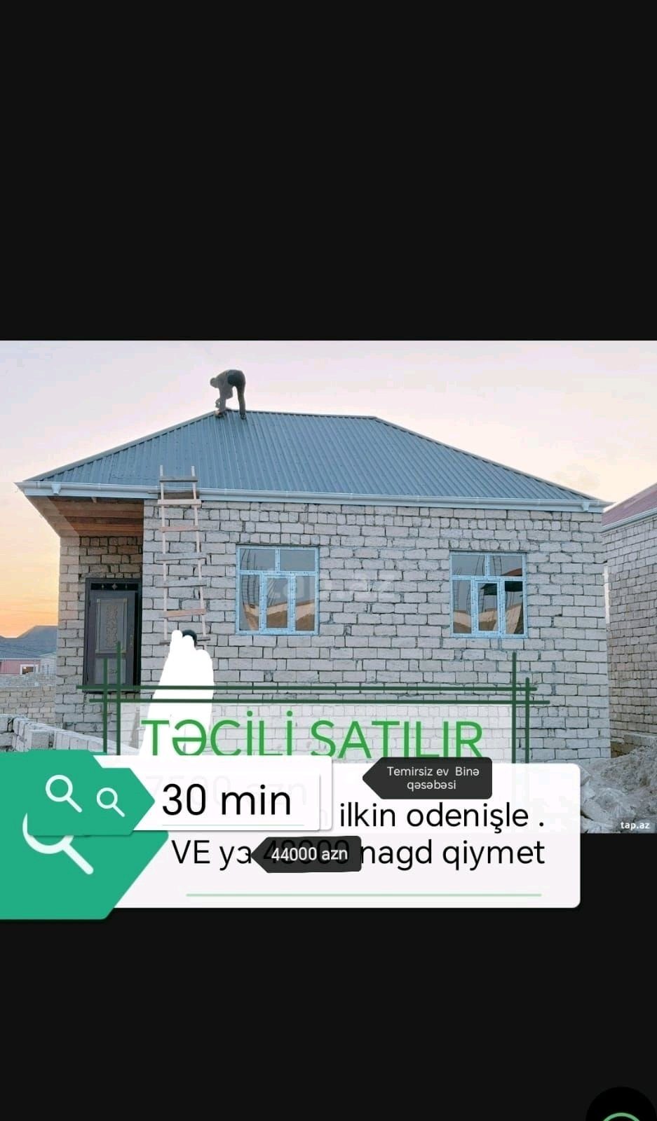 Həyət evi 3 m² bine sovxoz