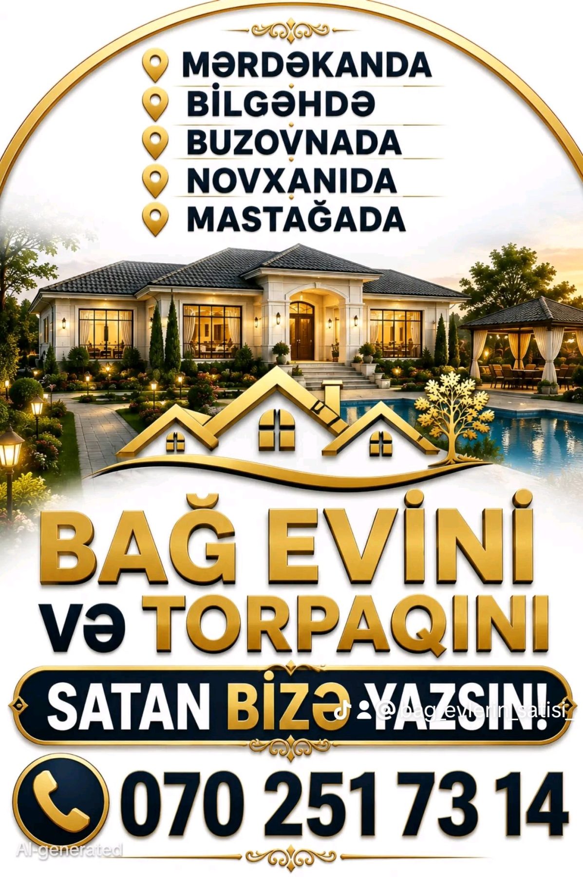 Bağ evi 102 m² Mərdəkan Buzovna Bilgəh