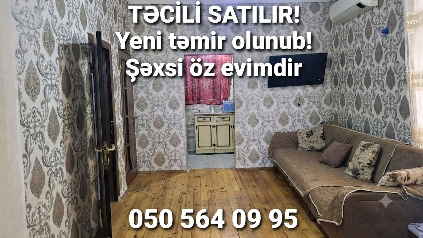 3 otaqlı 70 m² Yeni Tikili bineqed tireti qardaslar yani cemil marketi arxa kucesi Satılır
