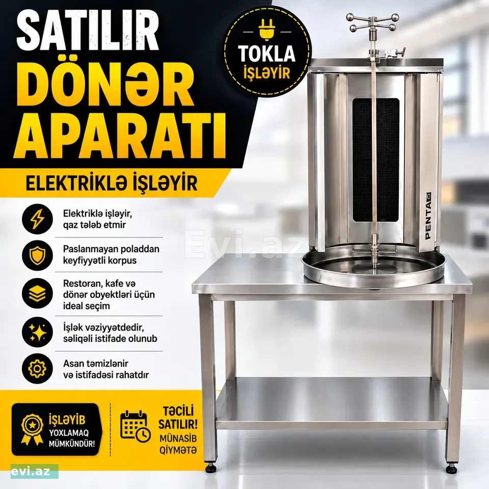 Remta markalı elektrikli dönər aparatı