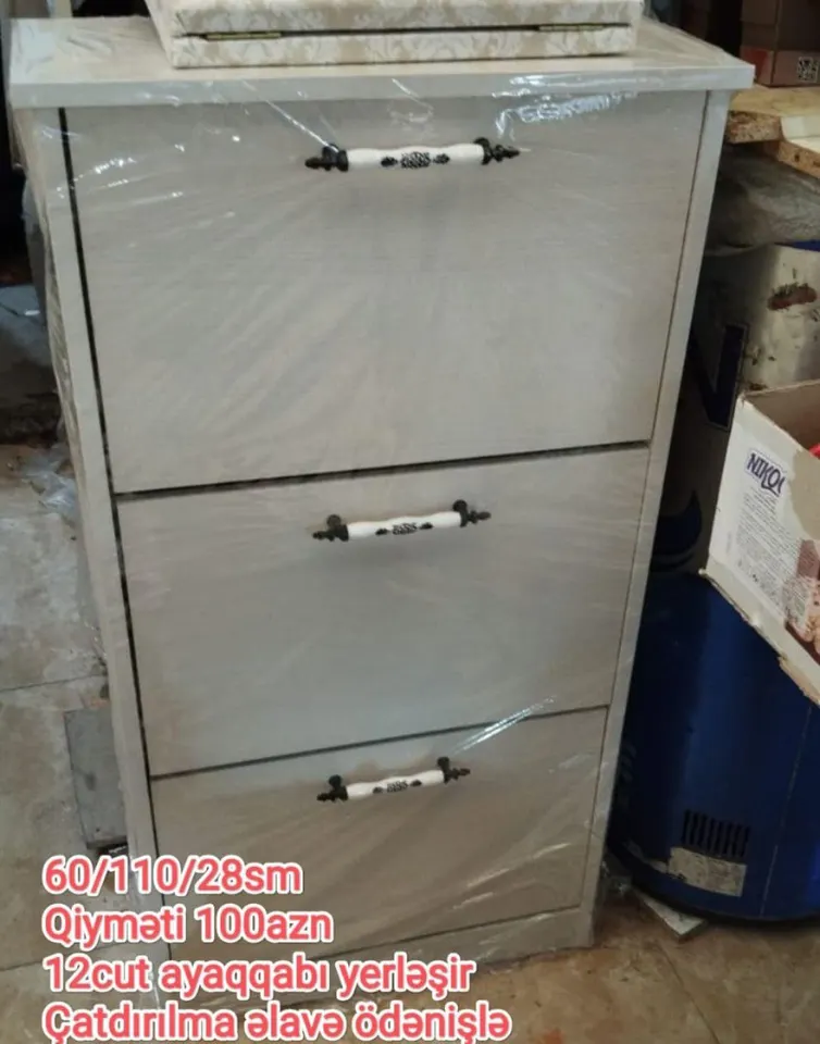 Ayaqqabı şkafı hazır