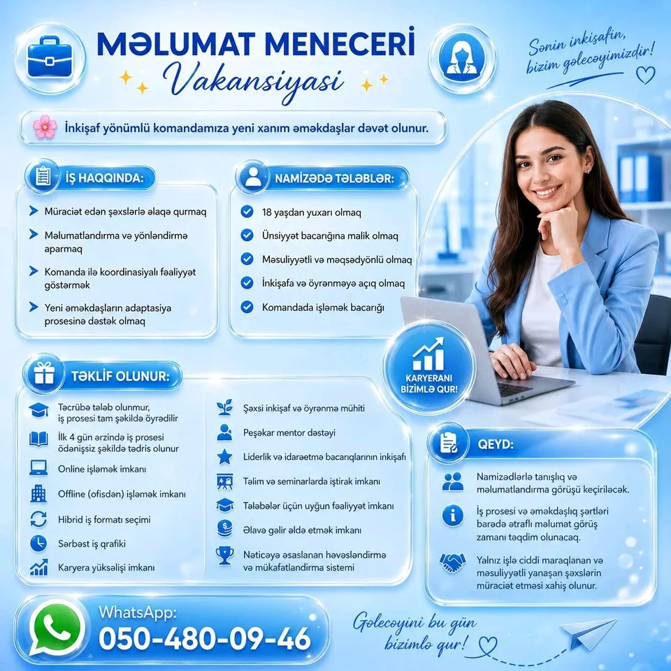 💎 Karyera Qurmaq İstəyən Xanımlar