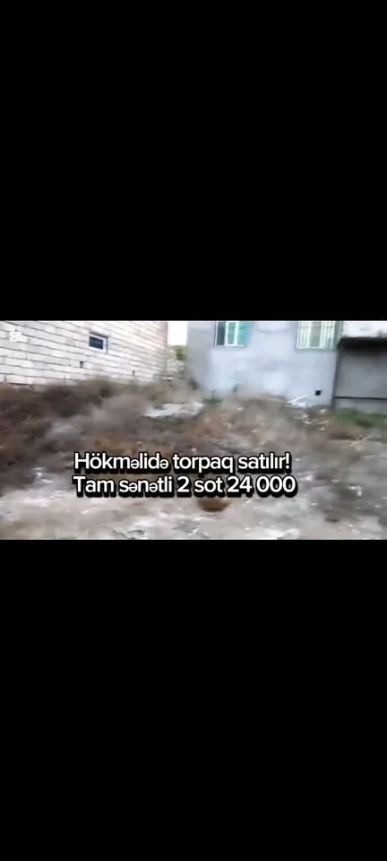2 Sot Torpaq Hökməli