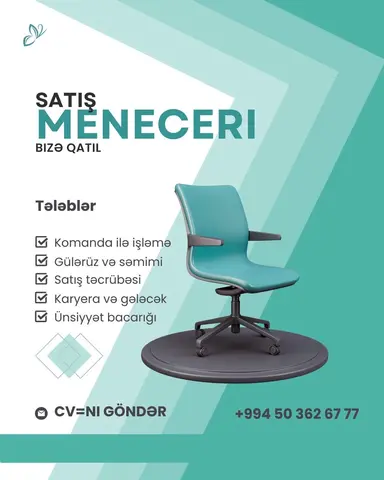 Satış üzrə menecer tələb olunur