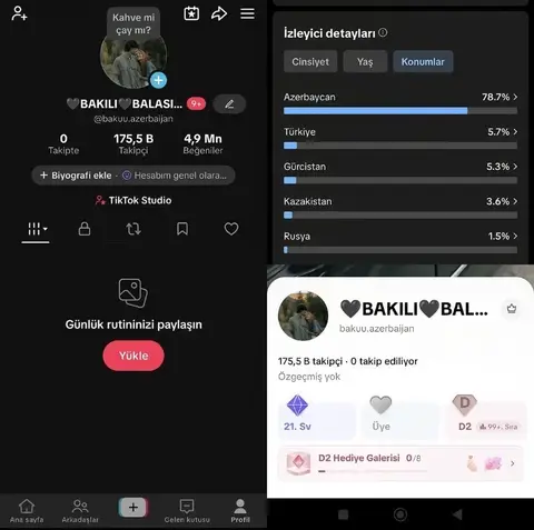 Tiktok sehifesi