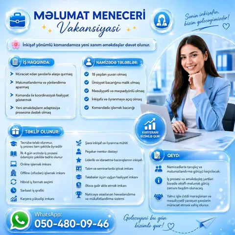 💎 Karyera Qurmaq İstəyən Xanımlar