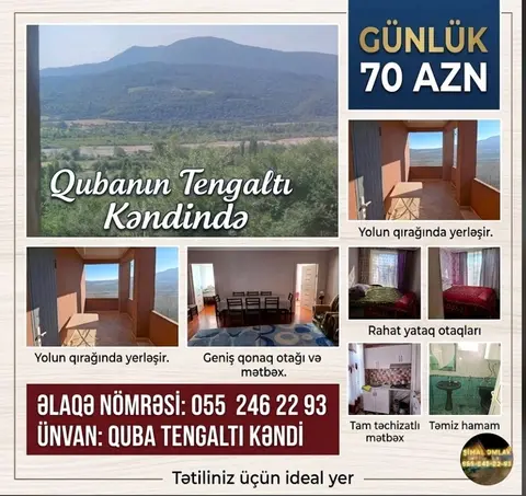 Bağ evi 1000 m² Quba T