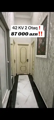 2 otaqlı 42 m² Yeni Tikili Xırdalan